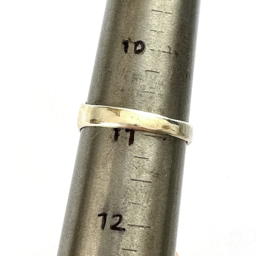 Mens Turquoise Navajo Band Sz 11 Ring 15mm Signed ML‎ Handmade Native